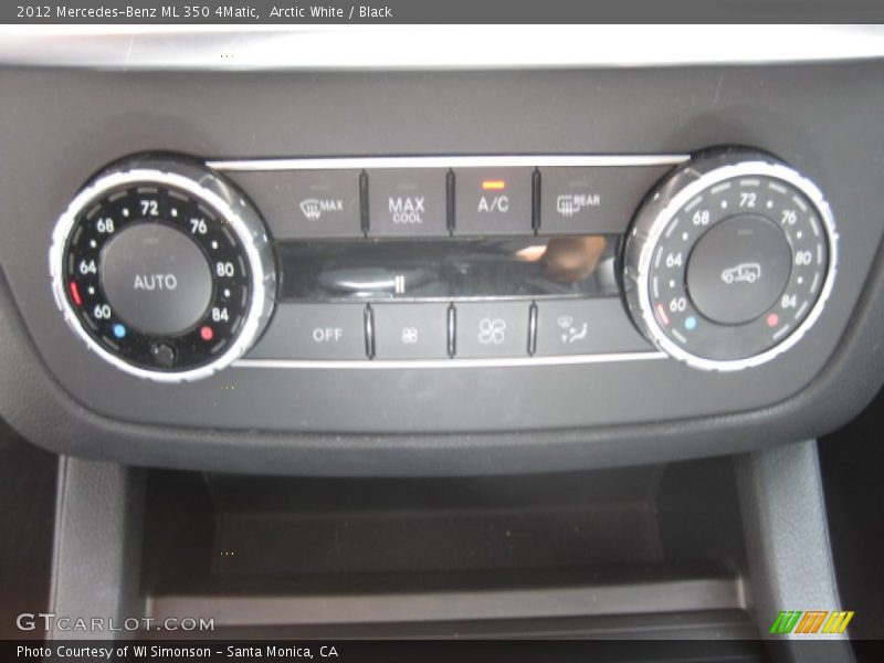 Arctic White / Black 2012 Mercedes-Benz ML 350 4Matic