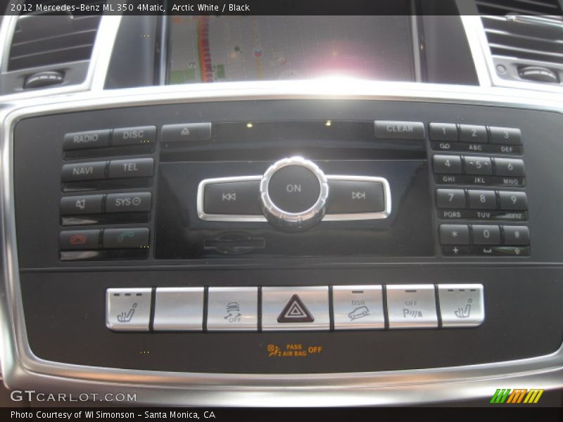 Arctic White / Black 2012 Mercedes-Benz ML 350 4Matic