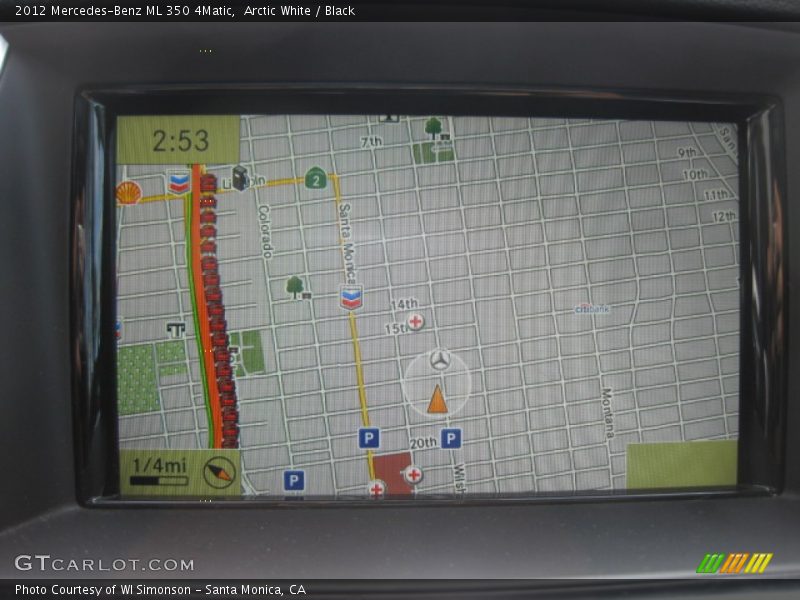 Arctic White / Black 2012 Mercedes-Benz ML 350 4Matic