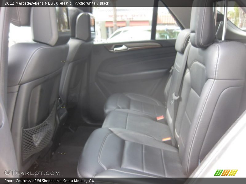 Arctic White / Black 2012 Mercedes-Benz ML 350 4Matic