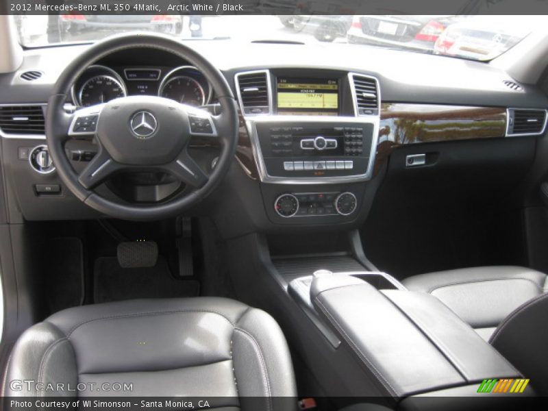 Arctic White / Black 2012 Mercedes-Benz ML 350 4Matic