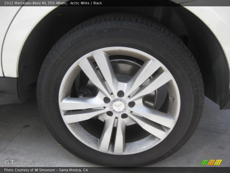 Arctic White / Black 2012 Mercedes-Benz ML 350 4Matic