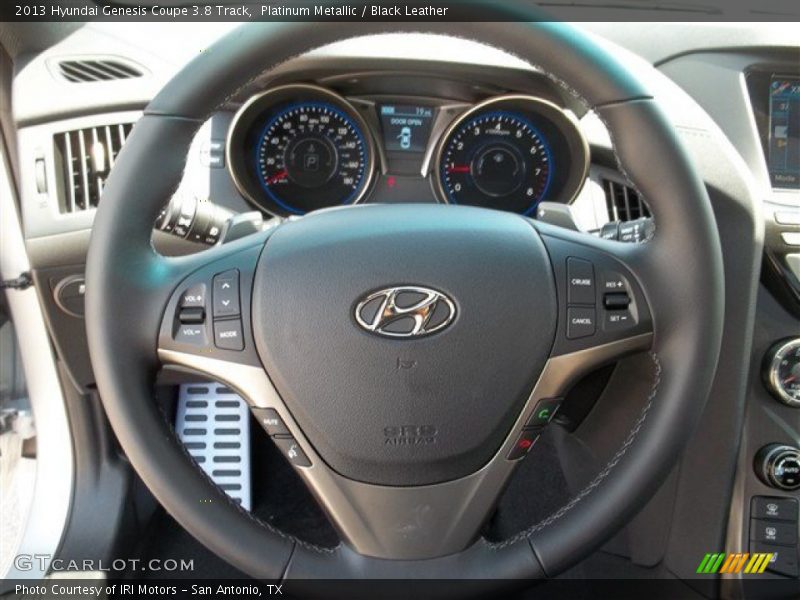 Platinum Metallic / Black Leather 2013 Hyundai Genesis Coupe 3.8 Track
