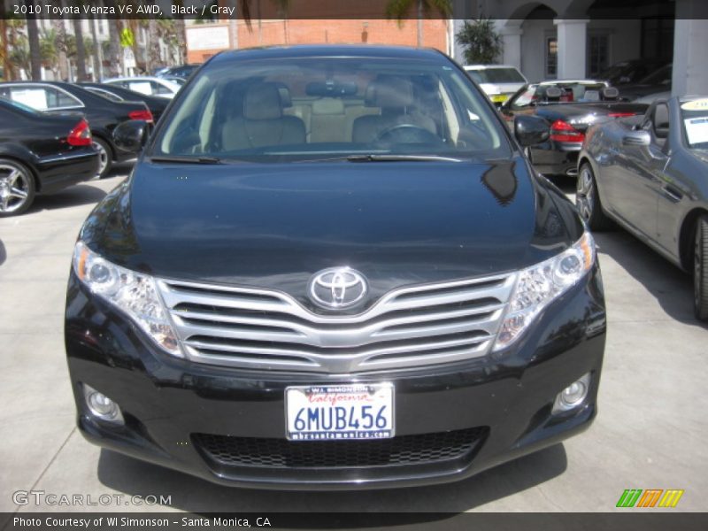 Black / Gray 2010 Toyota Venza V6 AWD