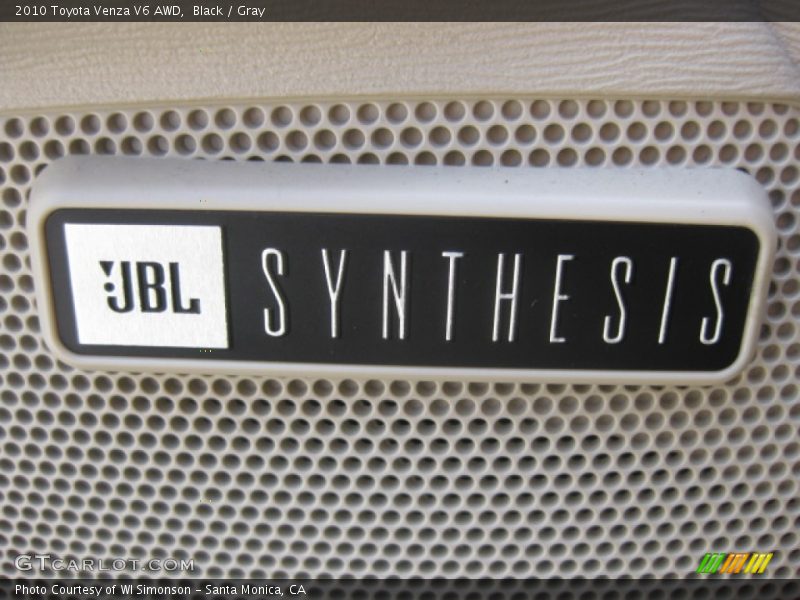 Black / Gray 2010 Toyota Venza V6 AWD