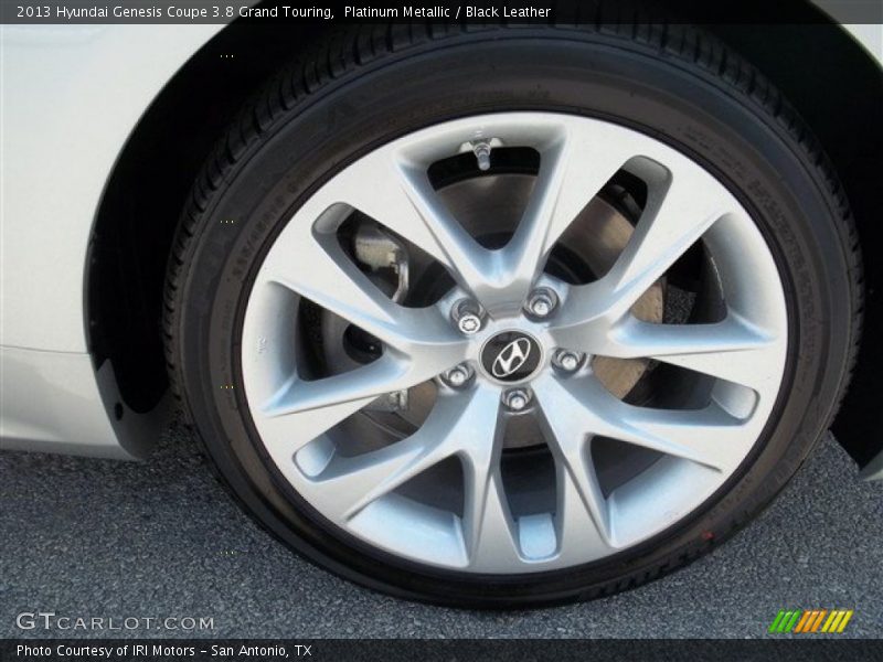Platinum Metallic / Black Leather 2013 Hyundai Genesis Coupe 3.8 Grand Touring