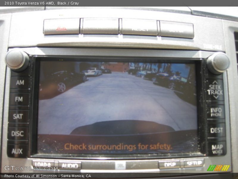 Black / Gray 2010 Toyota Venza V6 AWD