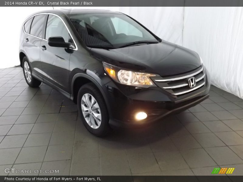 Crystal Black Pearl / Black 2014 Honda CR-V EX