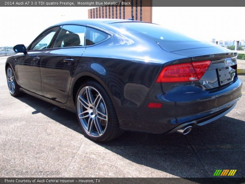 Moonlight Blue Metallic / Black 2014 Audi A7 3.0 TDI quattro Prestige