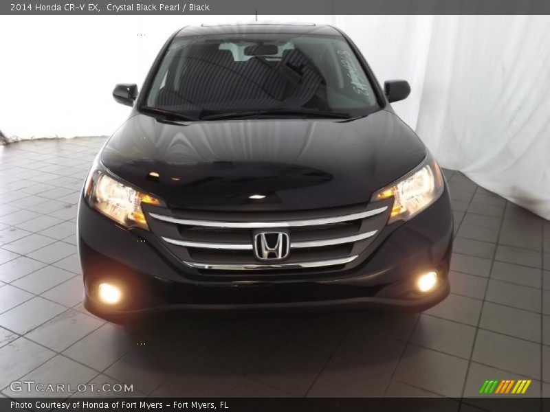 Crystal Black Pearl / Black 2014 Honda CR-V EX
