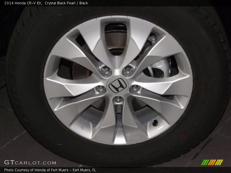 Crystal Black Pearl / Black 2014 Honda CR-V EX