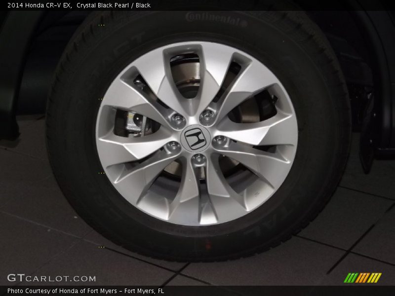 Crystal Black Pearl / Black 2014 Honda CR-V EX
