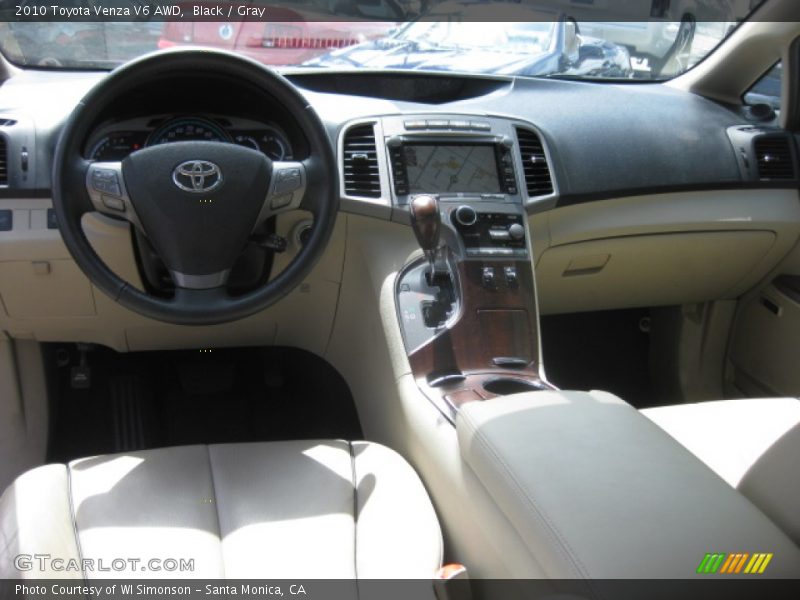 Black / Gray 2010 Toyota Venza V6 AWD