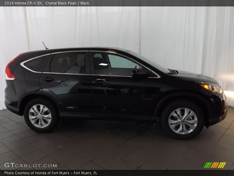 Crystal Black Pearl / Black 2014 Honda CR-V EX