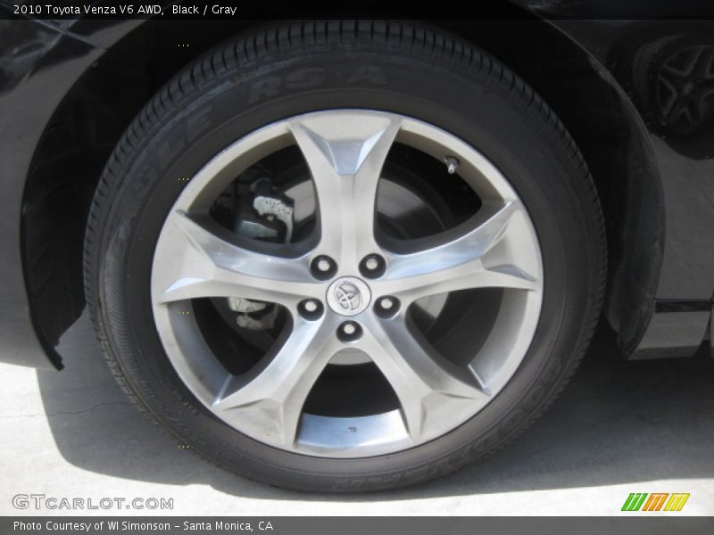 Black / Gray 2010 Toyota Venza V6 AWD