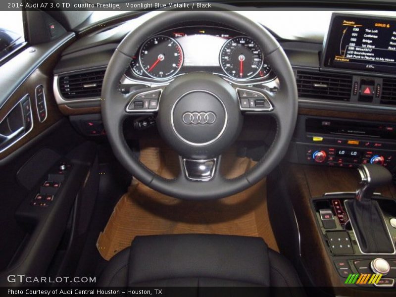 Moonlight Blue Metallic / Black 2014 Audi A7 3.0 TDI quattro Prestige