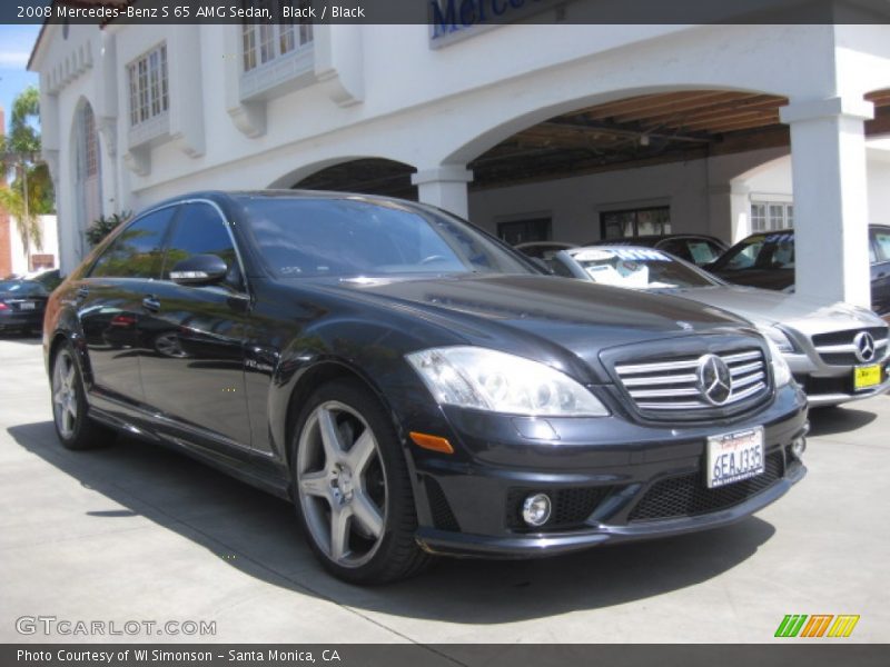 Black / Black 2008 Mercedes-Benz S 65 AMG Sedan
