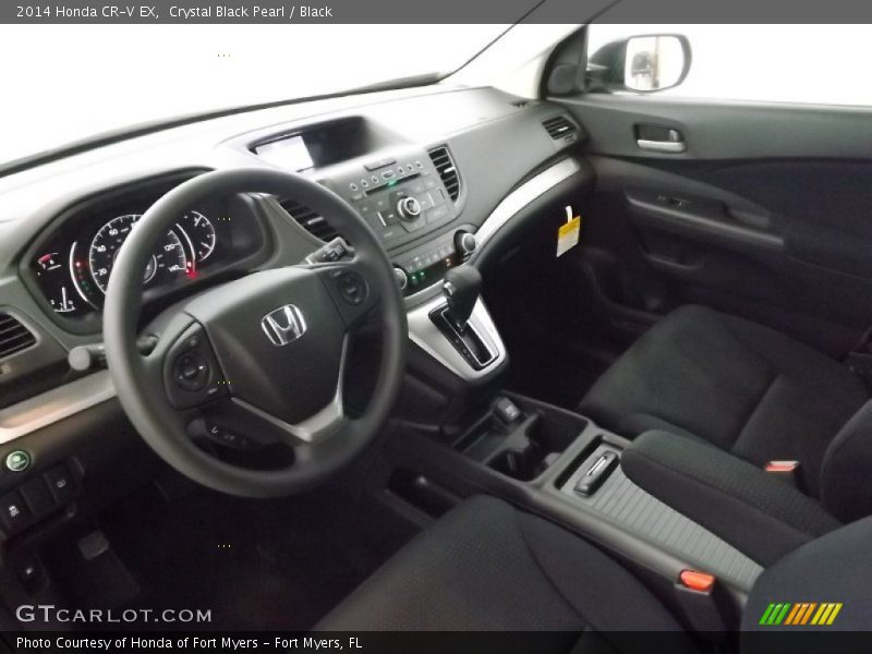 Crystal Black Pearl / Black 2014 Honda CR-V EX