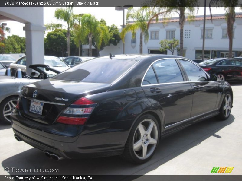 Black / Black 2008 Mercedes-Benz S 65 AMG Sedan