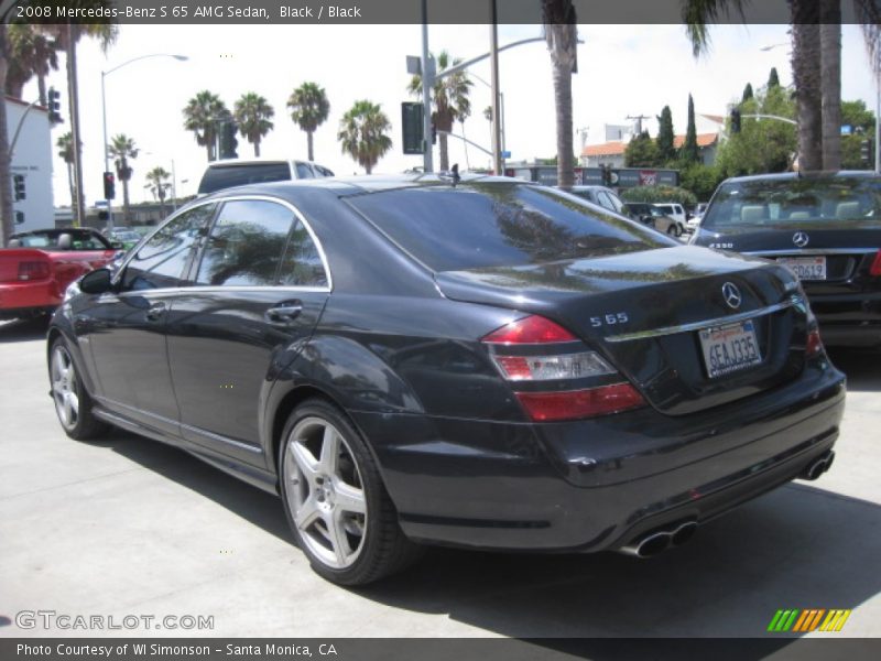Black / Black 2008 Mercedes-Benz S 65 AMG Sedan