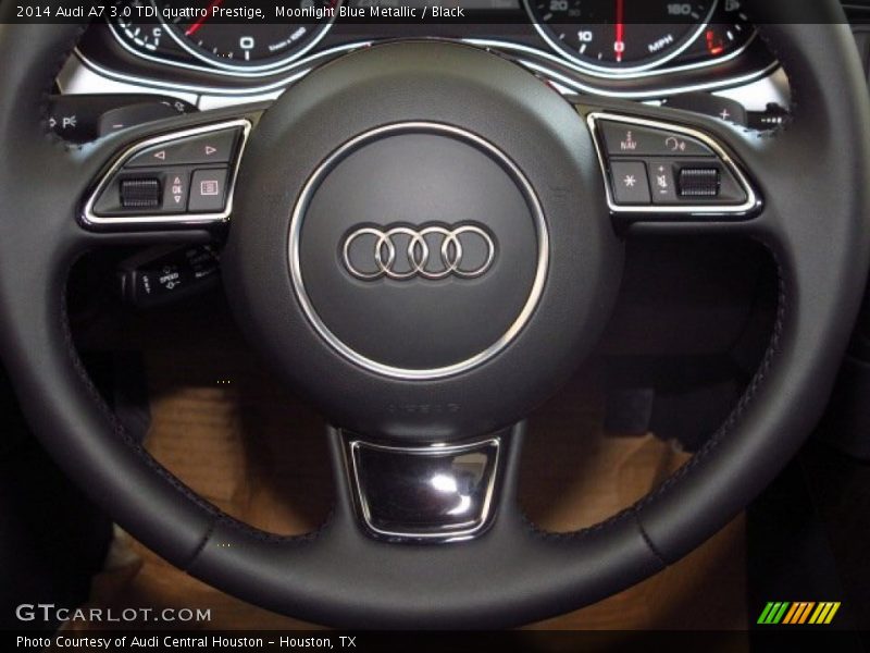 Moonlight Blue Metallic / Black 2014 Audi A7 3.0 TDI quattro Prestige