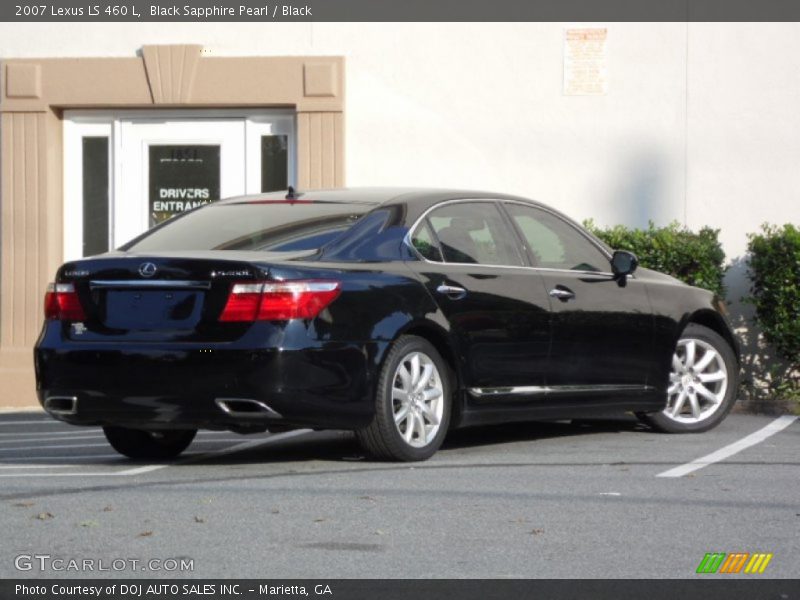 Black Sapphire Pearl / Black 2007 Lexus LS 460 L