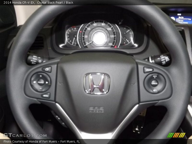 Crystal Black Pearl / Black 2014 Honda CR-V EX