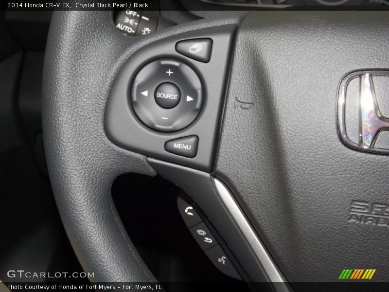Crystal Black Pearl / Black 2014 Honda CR-V EX
