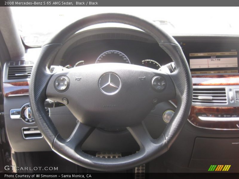 Black / Black 2008 Mercedes-Benz S 65 AMG Sedan