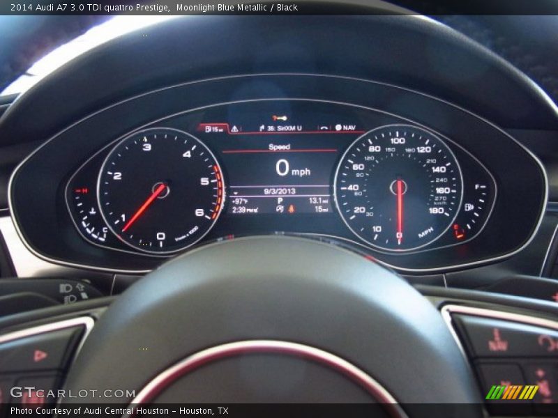 Moonlight Blue Metallic / Black 2014 Audi A7 3.0 TDI quattro Prestige