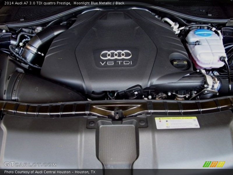 Moonlight Blue Metallic / Black 2014 Audi A7 3.0 TDI quattro Prestige