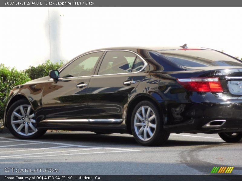 Black Sapphire Pearl / Black 2007 Lexus LS 460 L
