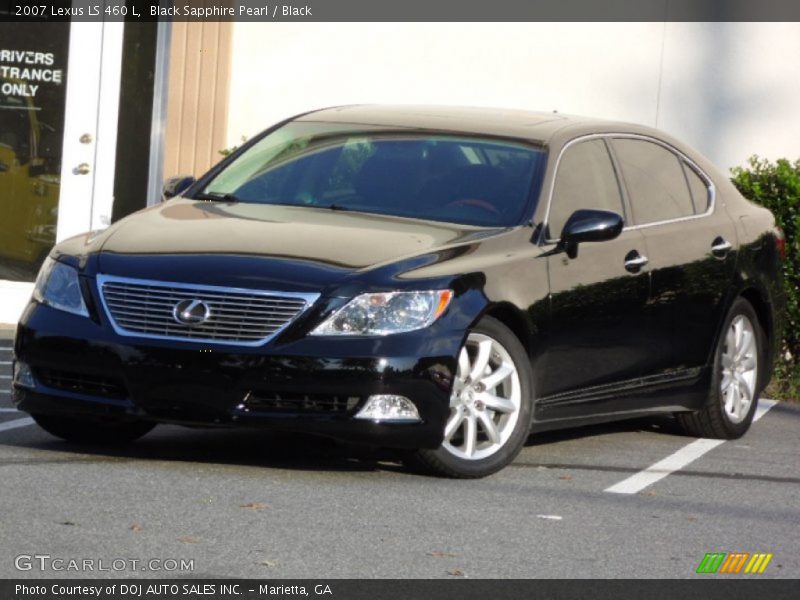 Black Sapphire Pearl / Black 2007 Lexus LS 460 L