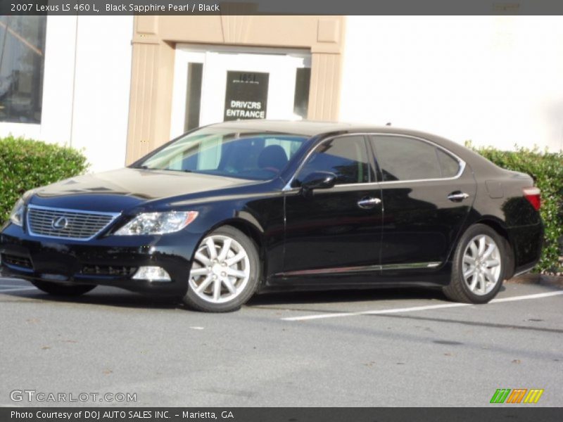 Black Sapphire Pearl / Black 2007 Lexus LS 460 L
