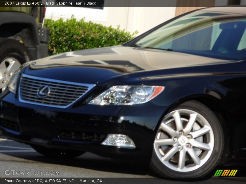 Black Sapphire Pearl / Black 2007 Lexus LS 460 L