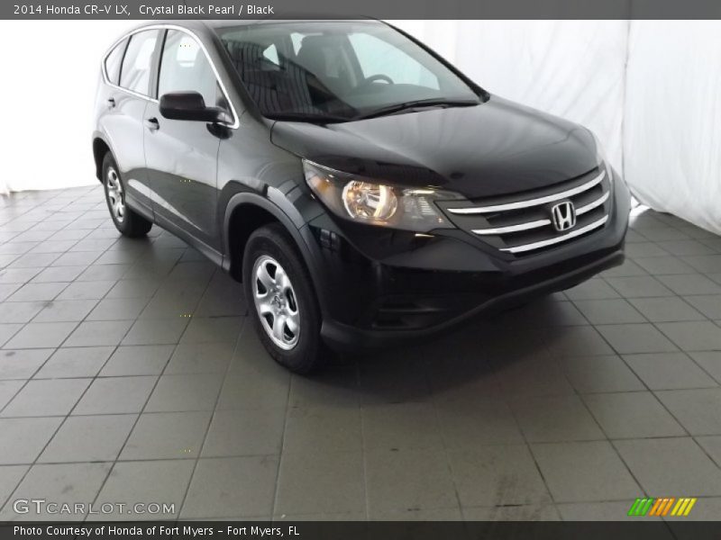 Crystal Black Pearl / Black 2014 Honda CR-V LX