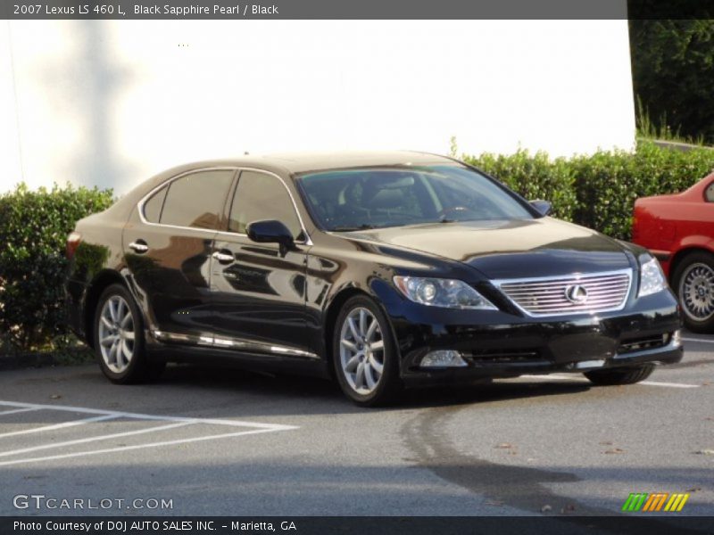 Black Sapphire Pearl / Black 2007 Lexus LS 460 L