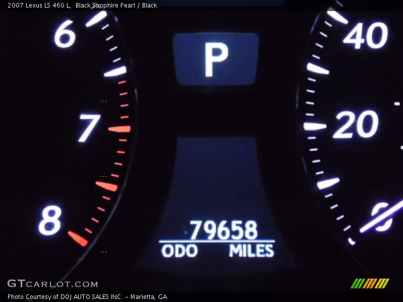 Black Sapphire Pearl / Black 2007 Lexus LS 460 L