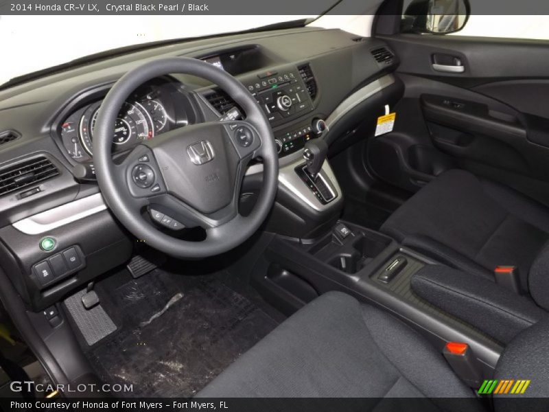 Crystal Black Pearl / Black 2014 Honda CR-V LX