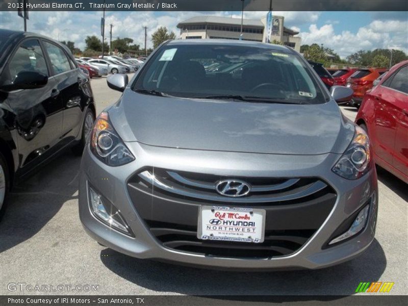Titanium Gray Metallic / Black 2013 Hyundai Elantra GT
