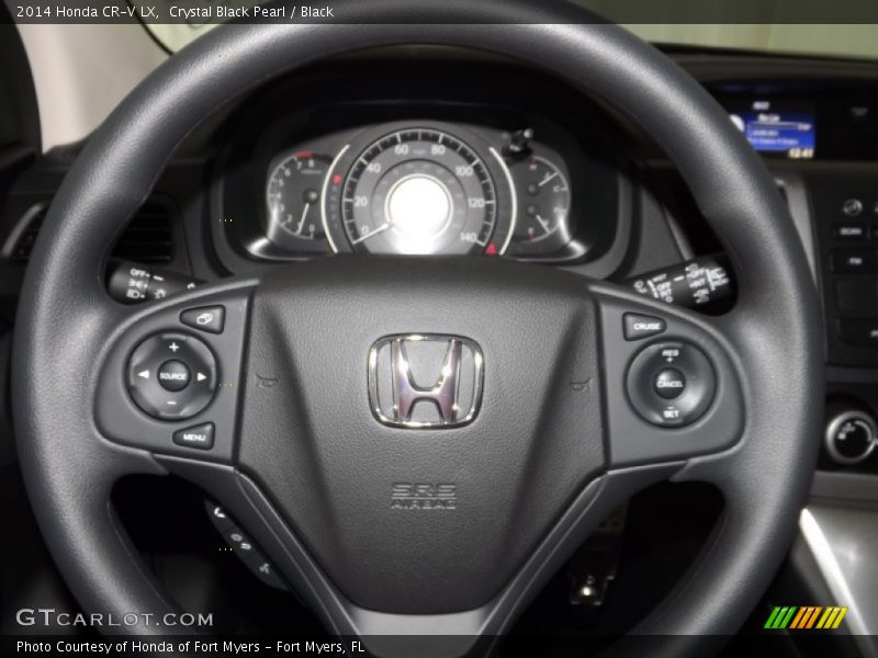 Crystal Black Pearl / Black 2014 Honda CR-V LX