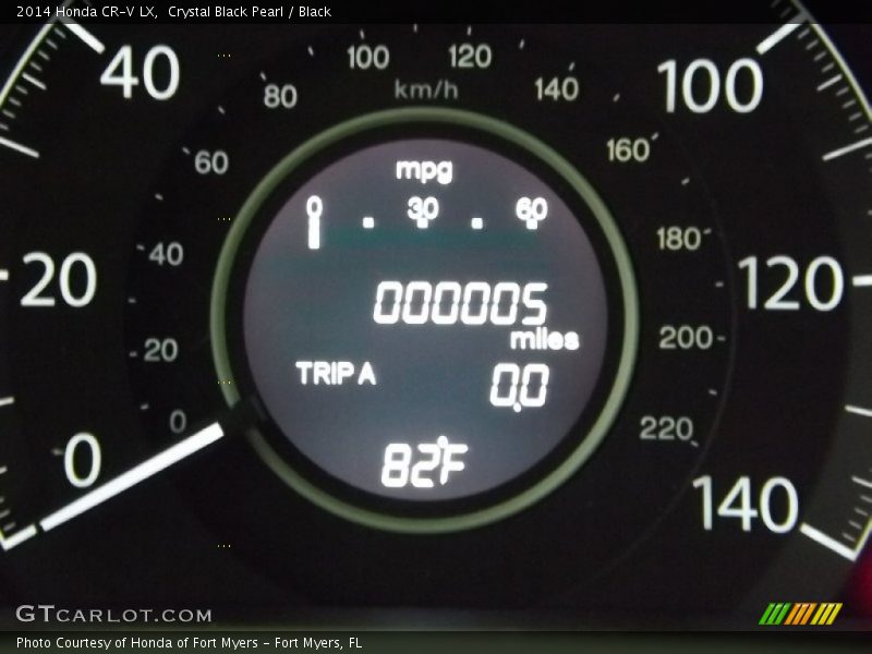 Crystal Black Pearl / Black 2014 Honda CR-V LX