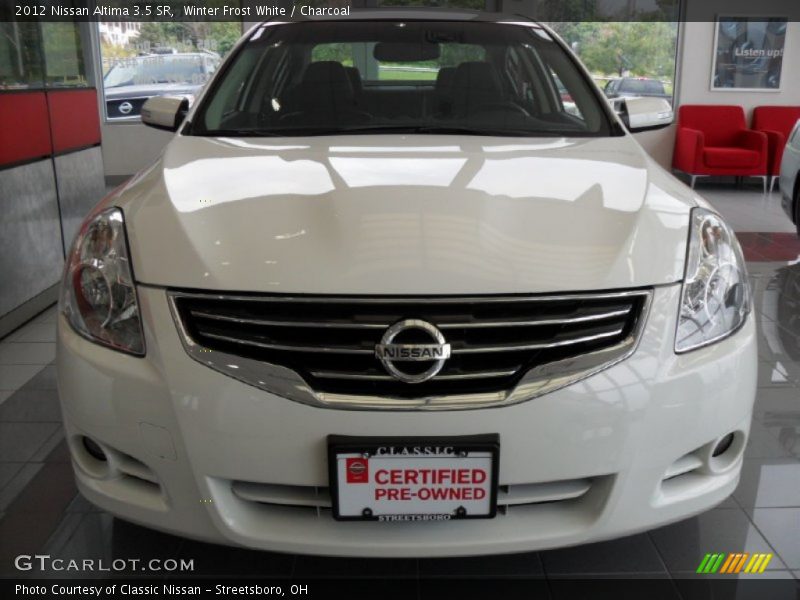 Winter Frost White / Charcoal 2012 Nissan Altima 3.5 SR