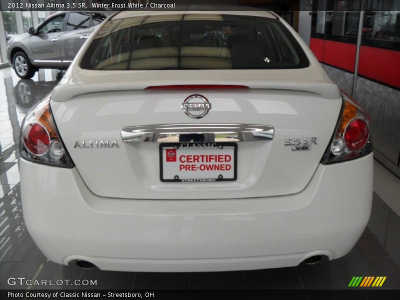Winter Frost White / Charcoal 2012 Nissan Altima 3.5 SR