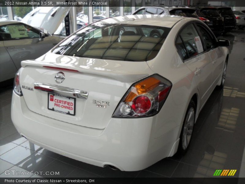 Winter Frost White / Charcoal 2012 Nissan Altima 3.5 SR