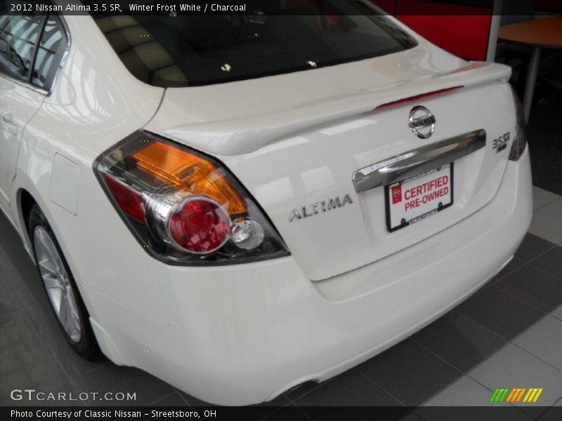 Winter Frost White / Charcoal 2012 Nissan Altima 3.5 SR