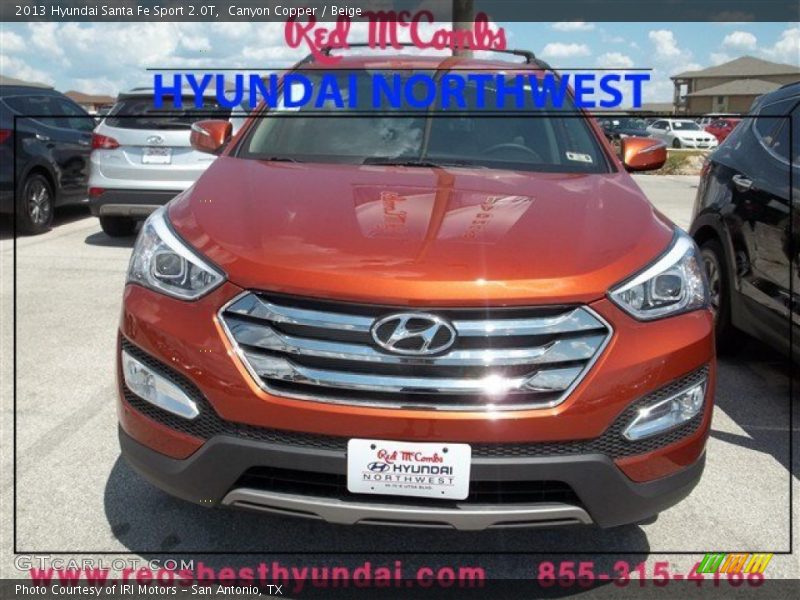 Canyon Copper / Beige 2013 Hyundai Santa Fe Sport 2.0T