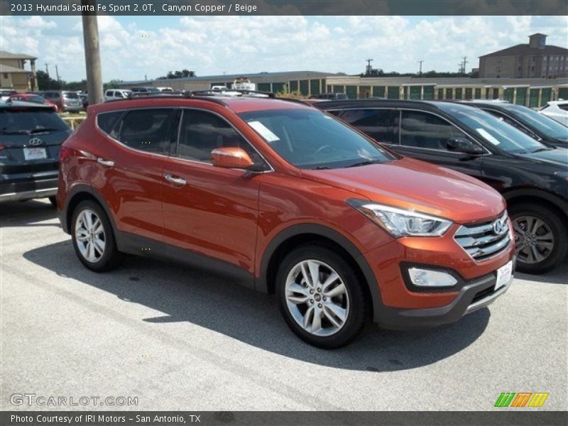 Canyon Copper / Beige 2013 Hyundai Santa Fe Sport 2.0T