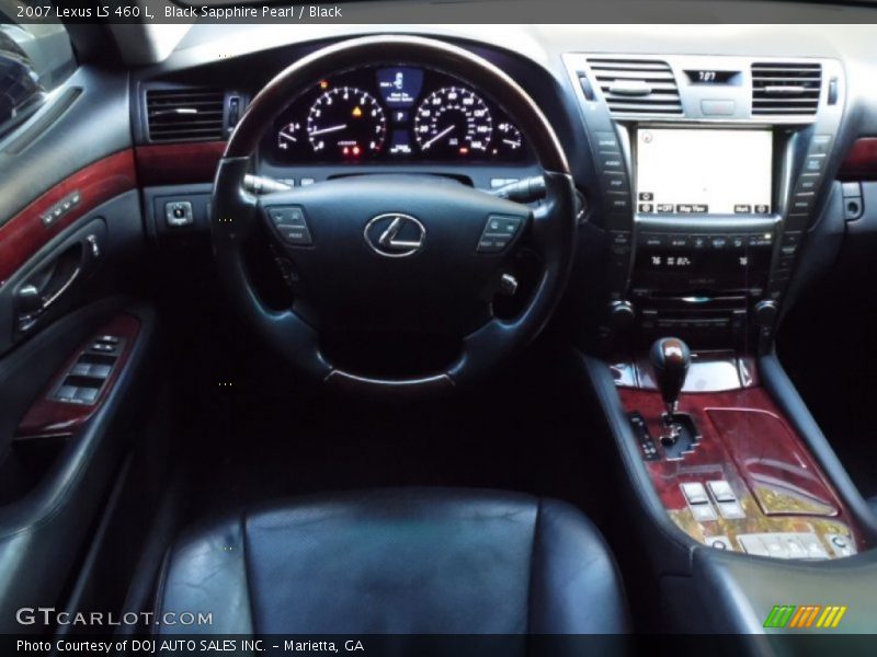 Black Sapphire Pearl / Black 2007 Lexus LS 460 L