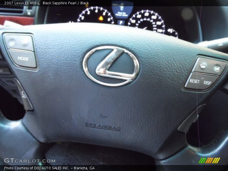 Black Sapphire Pearl / Black 2007 Lexus LS 460 L